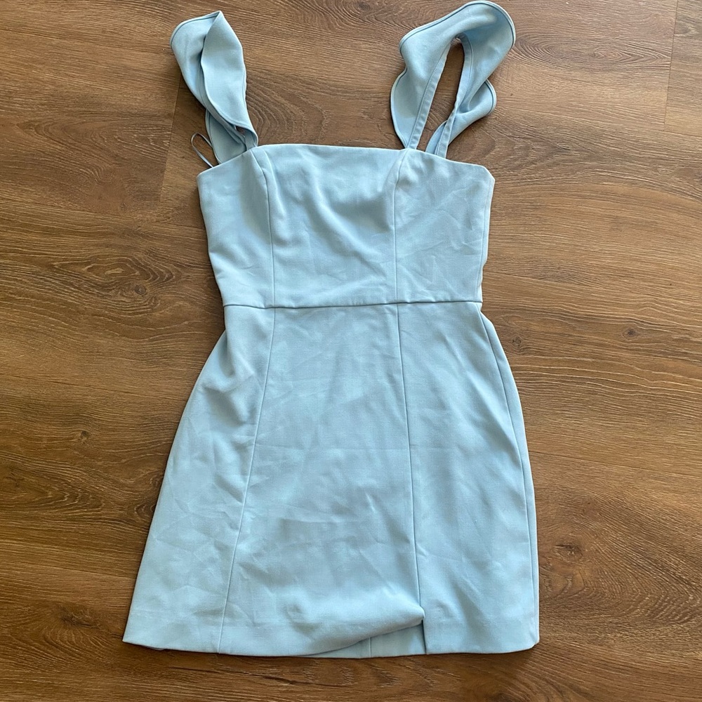 French Connection Whisper Ruffle Mini Dress - Picture 4 of 9